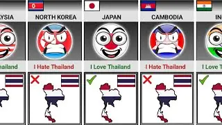 Countries That Love Or Hate 🇹🇭 Thailand [Countryballs]