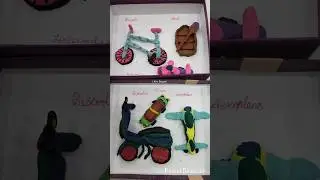 Clay Transport Model#school #pgeps  #clay #art #craft #diy #schoolproject #transportation #shorts