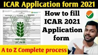 How to fill ICAR Application form 2021 | A-Z Process By Mobile | Krishi Kranti