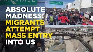 Texas Border Standoff Live | Hundreds Of Migrants Storm El Paso Border, Attempt Mass Entry Into US