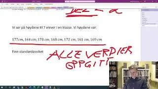Matte 2P - Standardavvik - 2 metoder