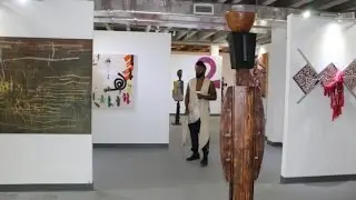 Miles Regis Artist Afrotopia Exhibit @ Art Africa - Miami Art Fair 2016 Part2