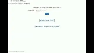 Import Excel Data in CRM