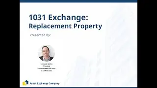 1031 Exchange  Replacement Property Solutions and Alternatives for Completing Your 1031 Exchange