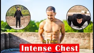 7 Minutes Me Intense Chest Workout 🔥 | Ghar Par Chest Banao