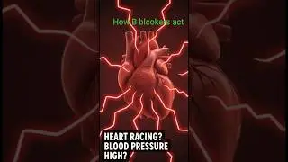 Beta Blockers Mechanism of Action | Explained Simply in 60 Seconds #BetaBlockers #Pharmacology