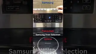 Samsung oven Fahrenheit and Celsius selection #shorts