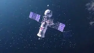 Alien motherships in space (Independence Day scenes).