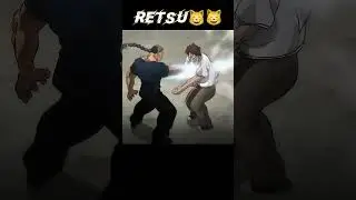 Retsu knocked out Baki👀😲 |Baki Hanma| #anime #animemoments #baki