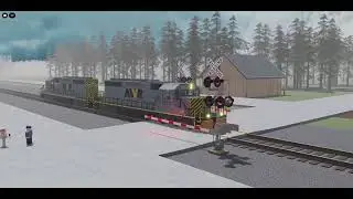 ROBLOX Railfanning at Findlay, PA S59E44: AWVR 7375 & 7346 The Lash-Up Train