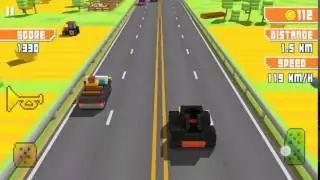 BLOCKY HIGHWAY ANDROID GAMEPLAY