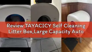 Review TAYACICY Self Cleaning Litter Box,Large Capacity Automatic Cat Litter Box Self Cleaning for M