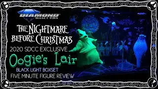NIGHTMARE BEFORE CHRISTMAS SDCC Black Light exclusive set | Diamond Select Toys | Jacobs Toys