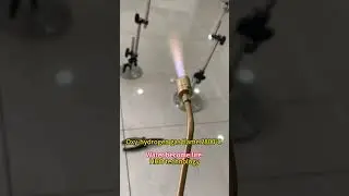 Oxy-hydrogen generator gas flame#hho #oxyhydrogen #waterfire
