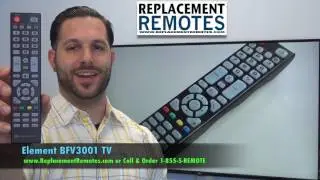Element BFV3001 TV Remote Control - www.ReplacementRemotes.com
