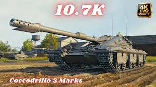 Coccodrillo 3 Marks - 10.7K Damage 5 Kills  World of Tanks