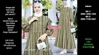 6 Gamis Cantik Bunda Pasti Suka 😍, Model Gamis Terbaru 2025 2026 Lebaran Pengajian