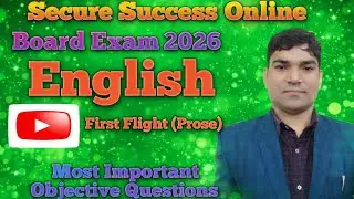 Class 10th Board Exam English Important Objective Ouestions #board #english #education #prose