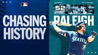 MLB's HOME RUN LEADER KEEPS RAKING 🚨🚨 Cal Raleigh inches closer to history with this homer!!