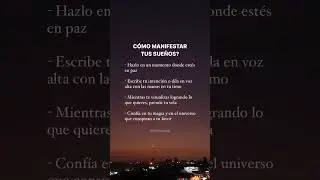 Manifiesta tus sue&ntilde;os y convierte 🪄 la imaginaci&oacute;n en realidad