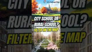 [New Feature] City or Rural? Filter Colleges Easily on the Map #collegeplanning #collegeapplication