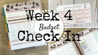 Week 4 Check In | January 2020 Budget | Sara Marie Stickers | Erin Condren Deluxe Monthly |