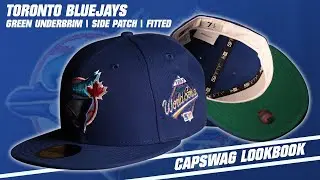 Toronto Blue Jays 1993 Game Worn World Series Side Patch Green Under  Brim 59Fifty Fitted Hat
