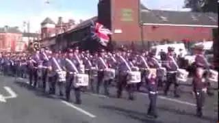 Royal Black Institution outward march down Clifton St...31 August 2013