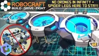 Robocraft - Никаких дронов в Infinity, а паучьи лапки останутся с нами!