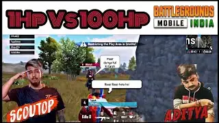 Scout Vs OR Aditya 1v1 | Scout With zero Hp | Team Mavi Comeback |