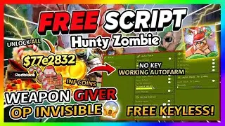 [New] Roblox Hunty Zombie Script *NO KEY* - NEW UPDATE, AUTO RAID, WEAPON GIVER + More!