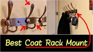 ✅Best Coat Rack Wall Mounted | How to Install? | Great for Jackets, Hats, Umbrellas, Keys, Scarfs