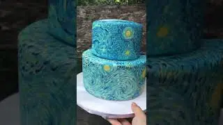 Van Gogh Starry Night Cake