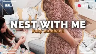 NEST WITH ME | So Much Tiny Laundry!! Washing & Folding Baby Clothes