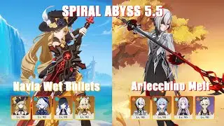 C0 Navia Wet Bullets & C0 Arlecchino Melt | Genshin Impact 5.5 | Spiral Abyss Floor 12