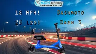 Dashmoto Dash 3 - The Lightest, Fastest, Folding Mobility Scooter!