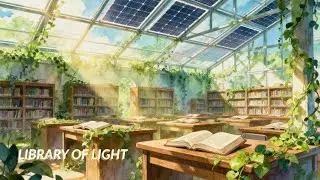 📚 Library of Light &mdash; 3H Painterly Solarpunk Ambience for Deep Focus & Reading