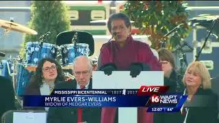 Myrlie Evers-Williams celebrates opening of Mississippi Civil Rights Museum