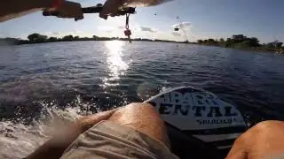 Wakebording at Quiet Water Park