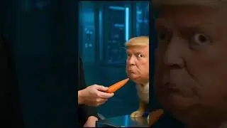 Donald trump funny #shorts #funnyai #elonmusk #trump #rabbit #memes #aihumor