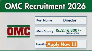OMC Director Recruitment 2026 - Apply Offline #jobs #omc