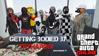 (GTA ONLINE) GETTING BODIED IN FREEMODE BY TRYHARDS (LIVE)| GIVING AWAY FREE KILLS! (LIT GTA STREAM)