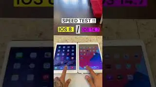 Old iOS vs new iOS speed test ✨ #shorts #ios #iphone #apple #speed #ios14