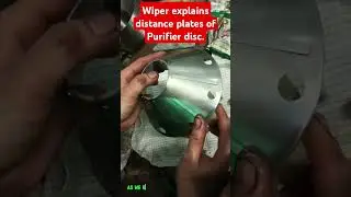 What's this on Disc plate  #enginecadet #purifier #seafarersandseamen #marineengineer #chiefyoi