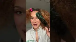This is the most SLEEK my hair has EVER looked!! #curlyhair #hairstyletutorial #easyhairstyles