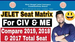 JELET 2020 Seat Matrix👍Compare 2019, 2018 & 2017 Seat Matrix for CIV & MEC Branch.