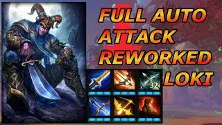 REWORKED LOKI WITH FULL AUTO ATTACK BUILD - PTS Custom 1v1 Duel - SMITE