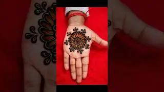 Dot Mehndi Design using cotton buds | earbuds mehandi design trick for front hand ❤#mehndi