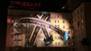 Lexus CT 3D Art Projection on Earth Night