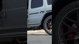 21 G63 Sport+ warm start w/ Akrapovic exhaust and Redstar 200 cell catted downpipe #amg #coldstart